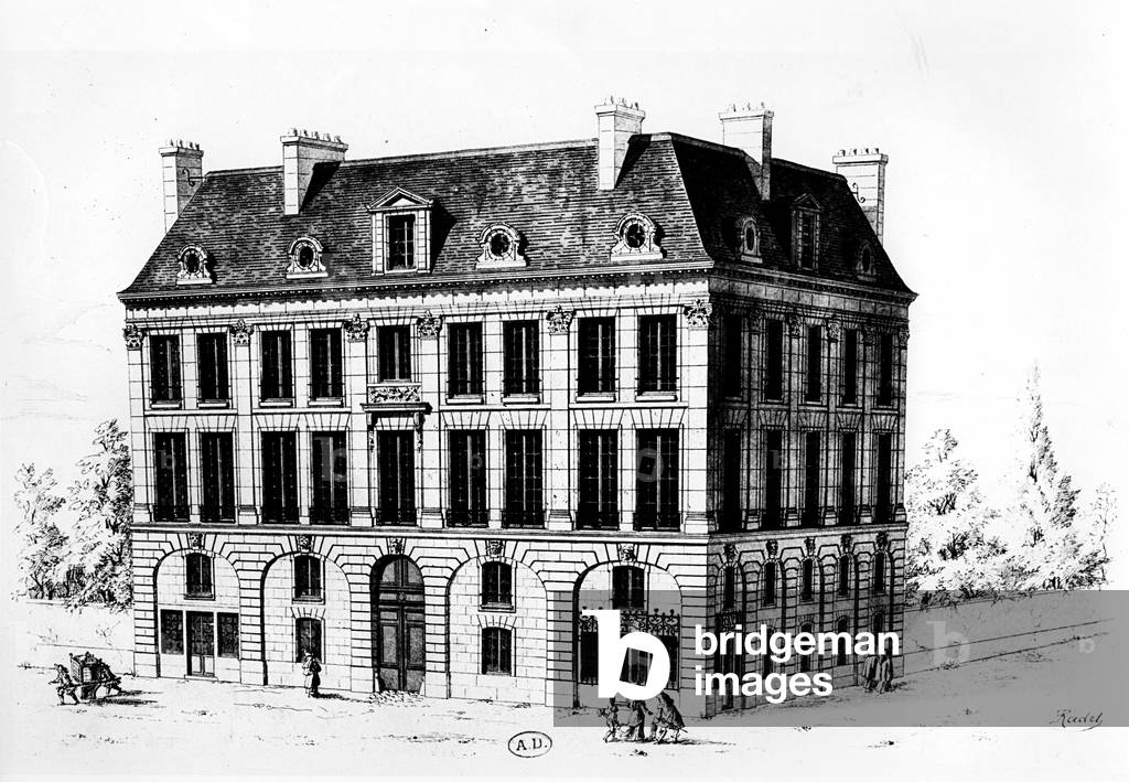 Hotel Lully, Paris (litho)