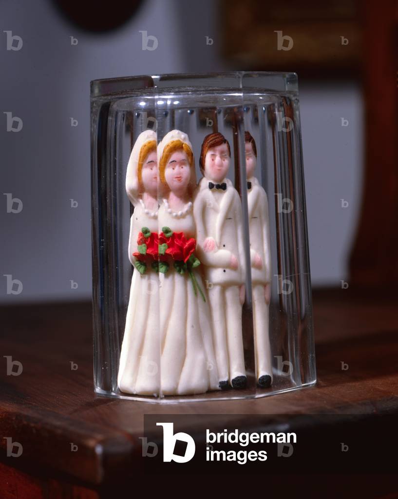 Figurine of a Bride and a Groom 20th