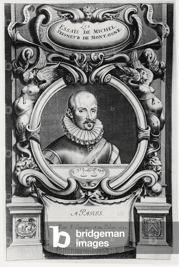 Portrait of Michel de Montaigne, 1652 (engraving)
