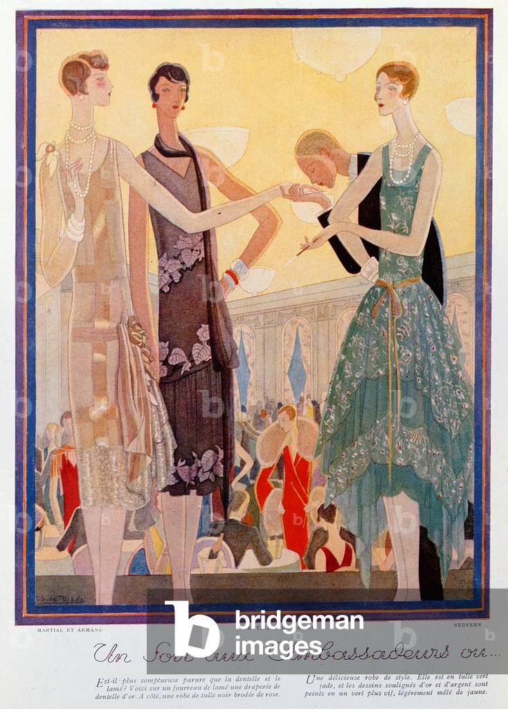 Immagine di Stampa "'Un Soir aux Ambassadeurs ou le Triomphe de la Dentelle'", 1927 di French School