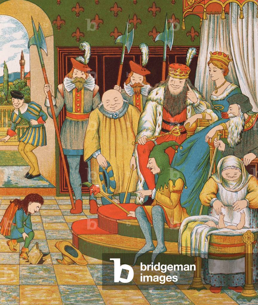 Rumpelstiltskin arrive à revendiquer le premier enfant né de la princesse comme sa récompense, 1882 par George