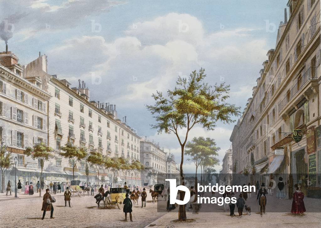 "Der Boulevard des Italiens", 19. Jahrhundert von Felix Benoist