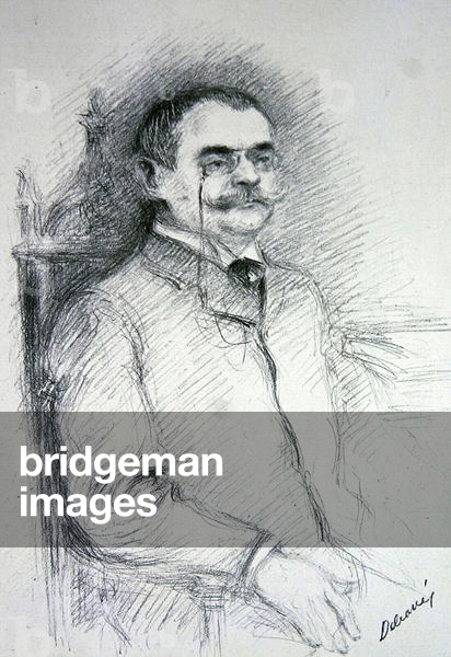 Theophile Delcasse, 1909 (crayon on paper)