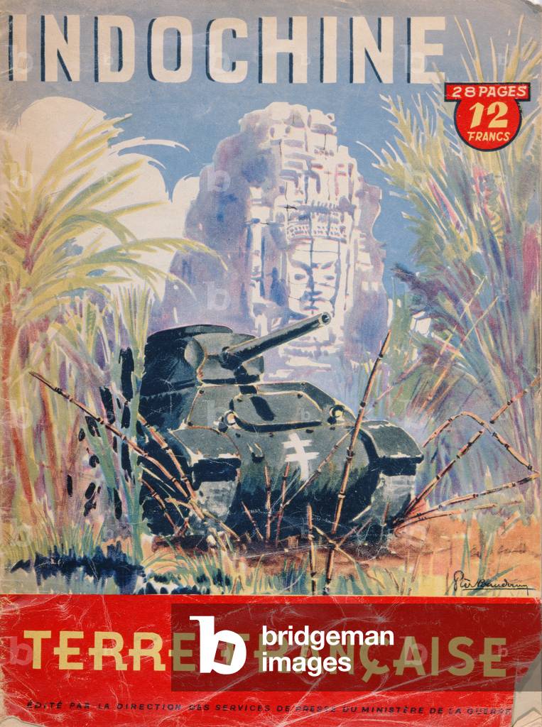 'Indochine Terre francaise', cover of an official booklet on the French colonies, 1944 (colour litho)