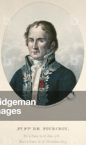 Antoine Francois de Fourcroy (1755-1809) (coloured engraving)