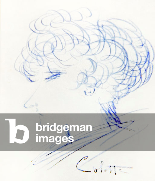 Self-portrait, 1952 (crayon on paper)