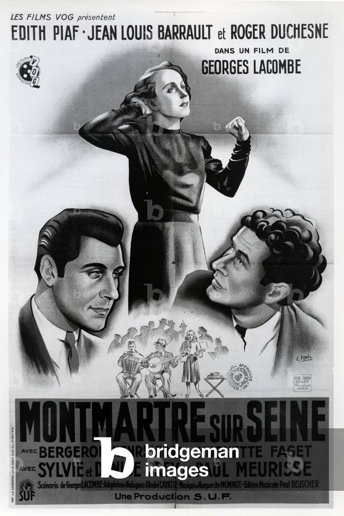 French poster advertising the film 'Monmartre-sur-Seine', 1941 (litho)