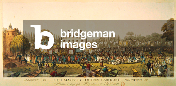 Addresses to Her Majesty Queen Caroline presented at Brandenburgh House 30 October 1820, 1821 (aquatint)