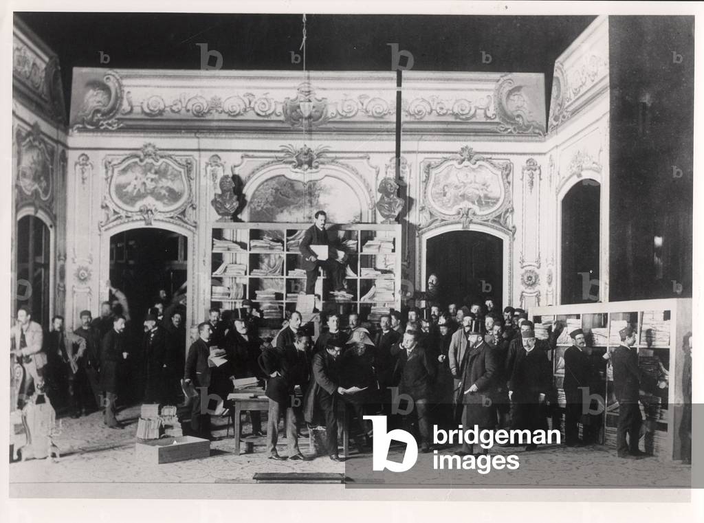 A rehearsal for 'Thermidor' by Victorien Sardou (1831-1908) 24th January (b/w photo)