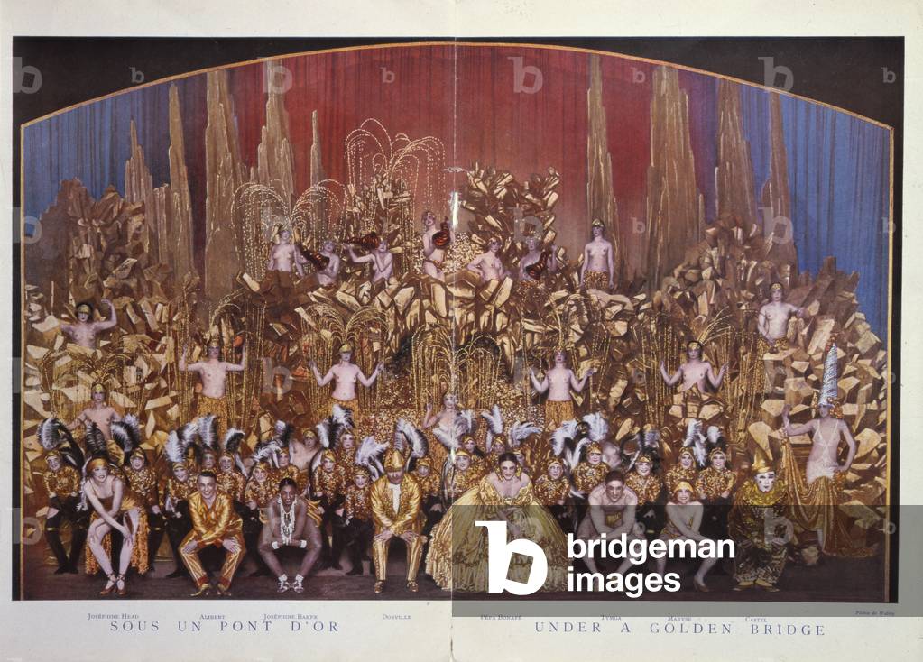 La Revue 'Sous un pont d'or' des Folies Bergere, 1926-27 (Farbe litho)
