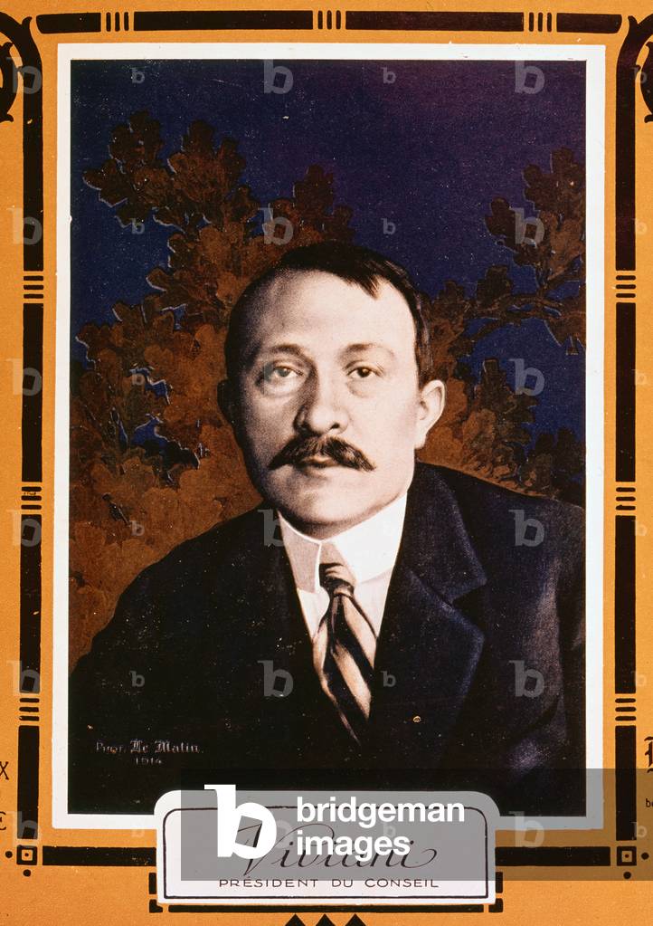 Rene Viviani, cover illustration of 'Le Pays de France' 1915 (colour litho)