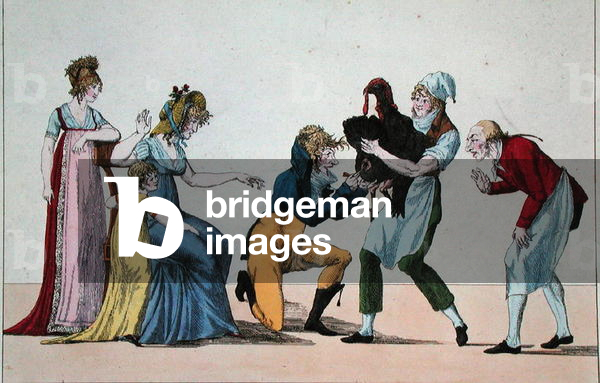 Dindonnade or The Rival of the Vaccine, c.1800 (coloured engraving)