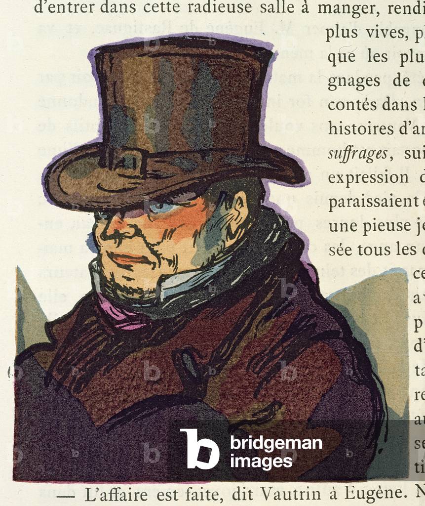 'Vautrin', illustration for 'Le Pere Goriot', by Honore de Balzac, 1922 (colour litho)