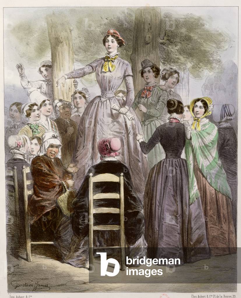 The Women's Government during the 1848 Revolution (colour litho)