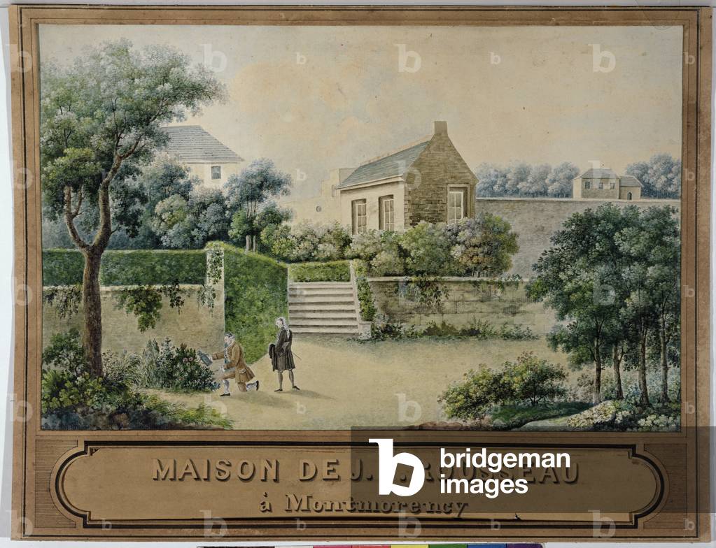 'L'eremo a Montmorency (w/c su carta)