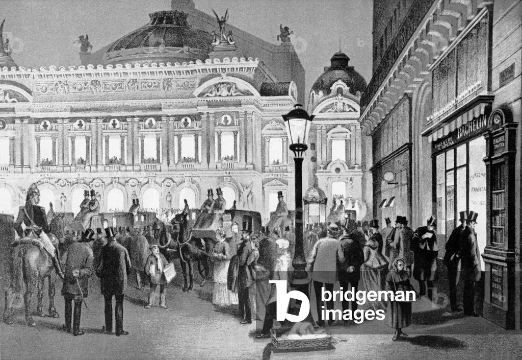 The Opera, Paris, 1875-80 (litho)