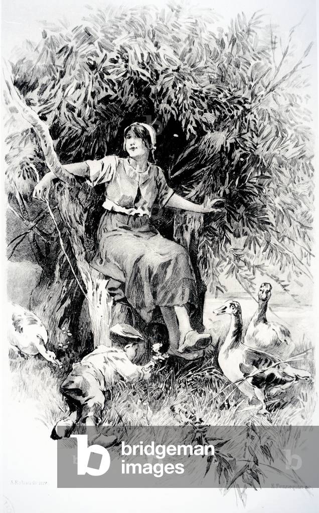 Fadette, illustration from 'Little Fadette' by George Sand (engraving)