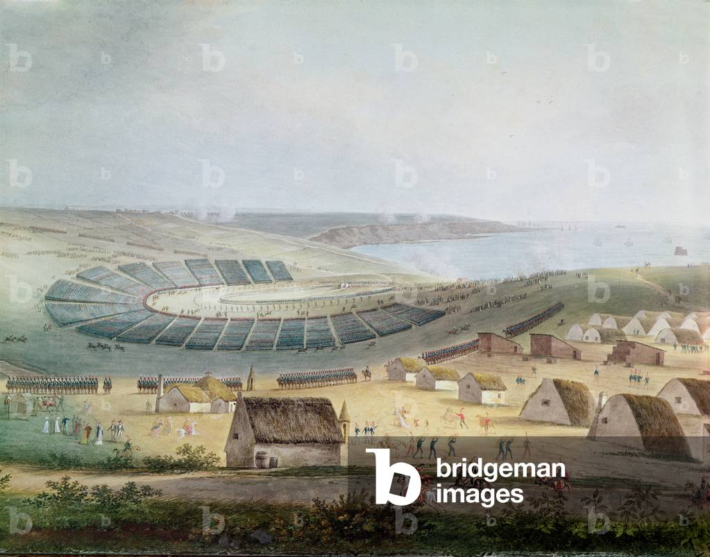 The Camp at Boulogne in July 1804, 1809 (w/c on paper)