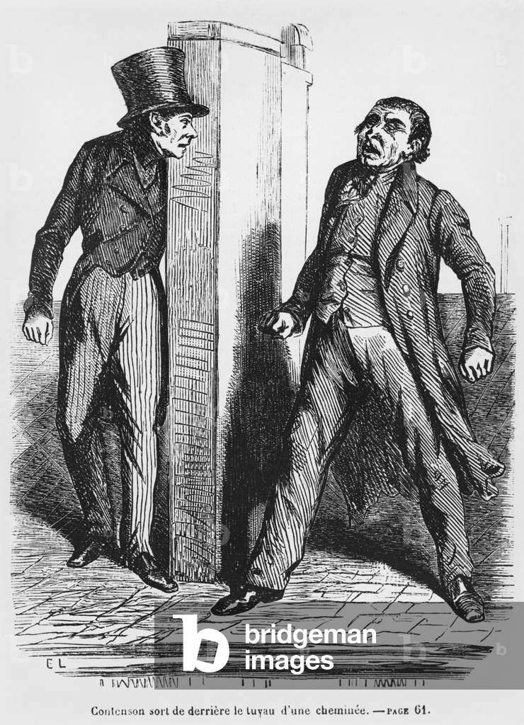 Contenson and Vautrin, illustration from 'Splendeurs et Miseres des Courtisanes' by Honore de Balzac, published 1867 (engraving)