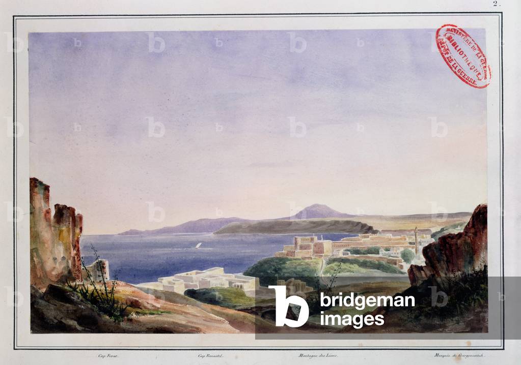 View of Oran from the Old Kasbah, c.1830 (w/c on paper)