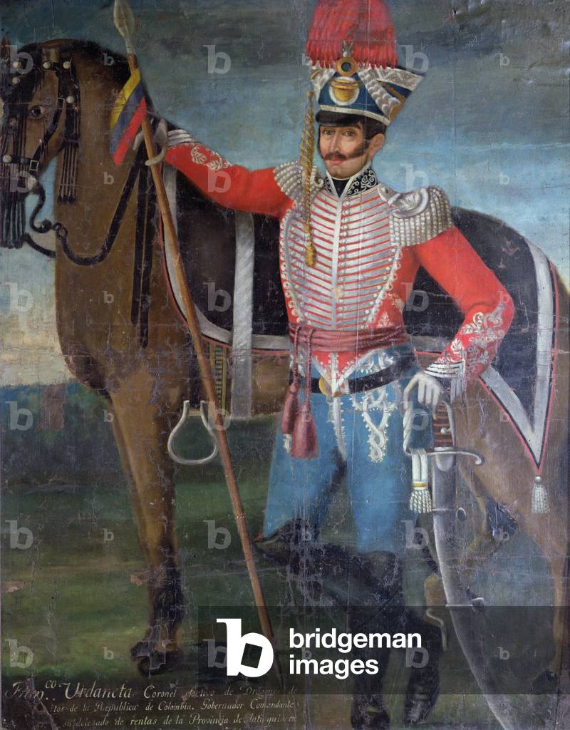 Francisco Urdaneta, Colonel of Dragoons, 1822 (öl auf leinwand)