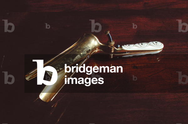 Vaginal speculum belonging to Dr. Ricord (brass)