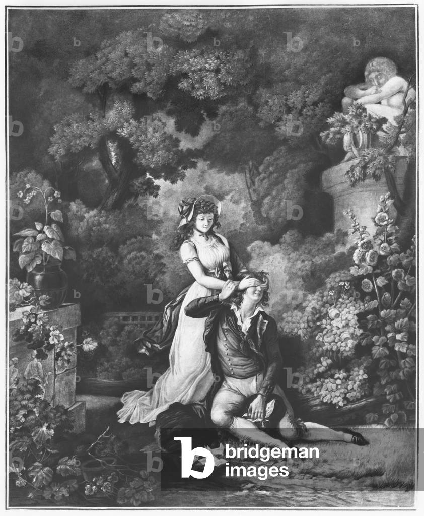 The Surprise, late 18th century (engraving) (b/w photo)