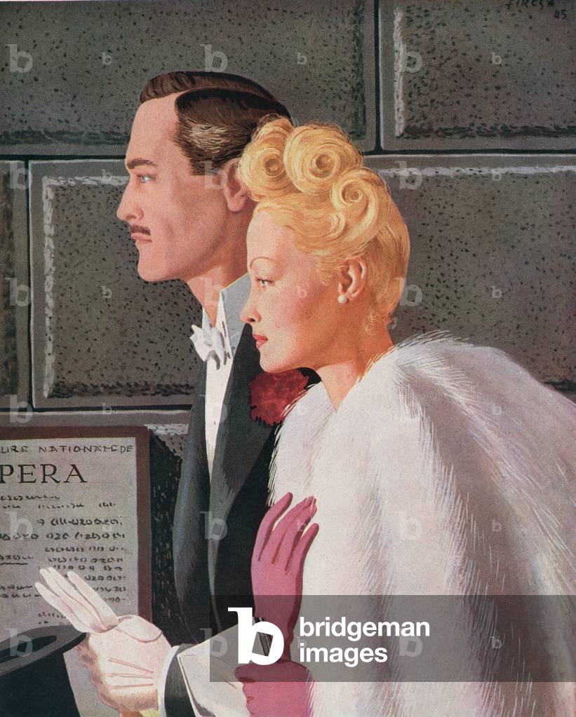 Advertisement for Gant Perrin, from 'Femina', November 1946 (colour litho)