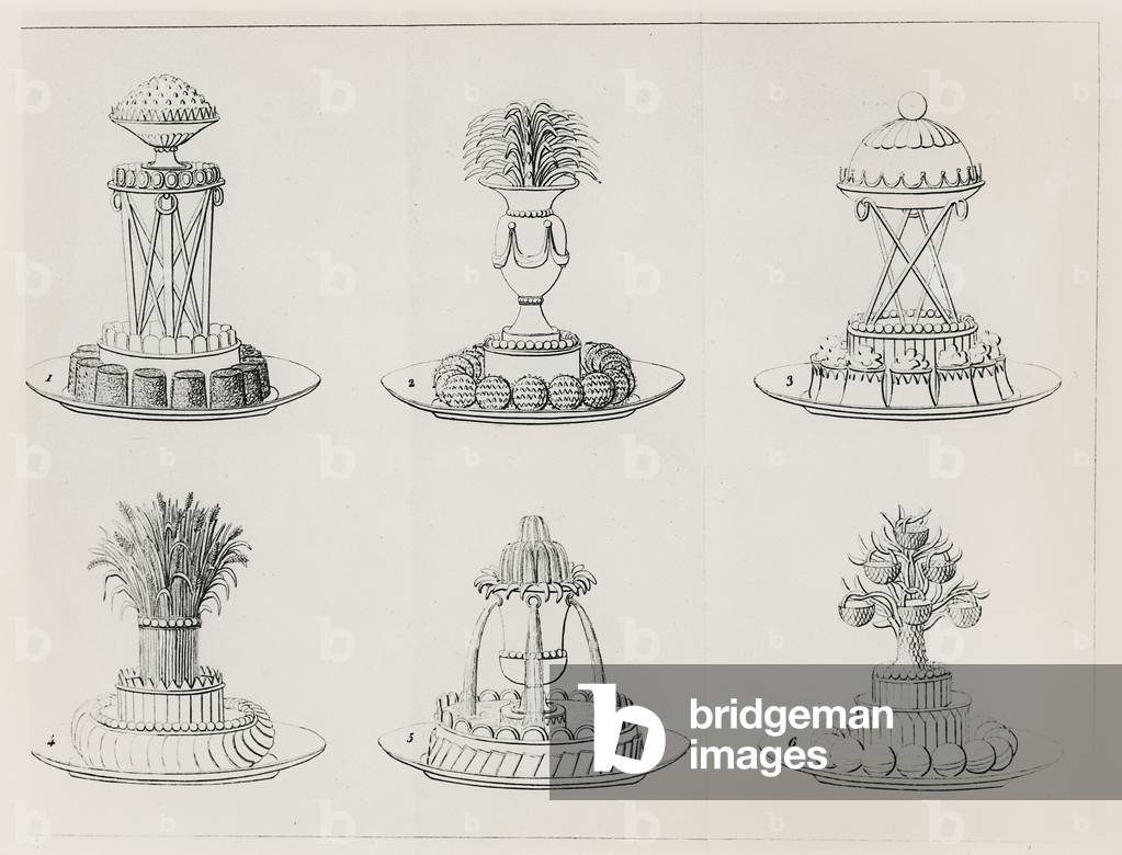 Designs by Antoine Careme (engraving)