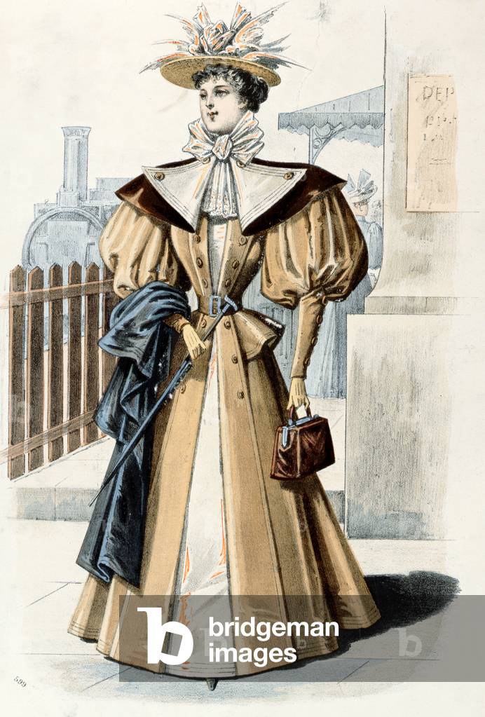 Fashion style, 1895 (coloured engraving)