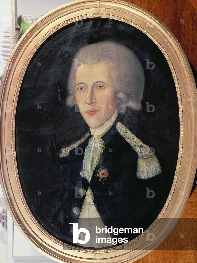 Portrait of an unknown lieutenant stationed in the French territory of Santo Domingo, late 18th century (oil on canvas)