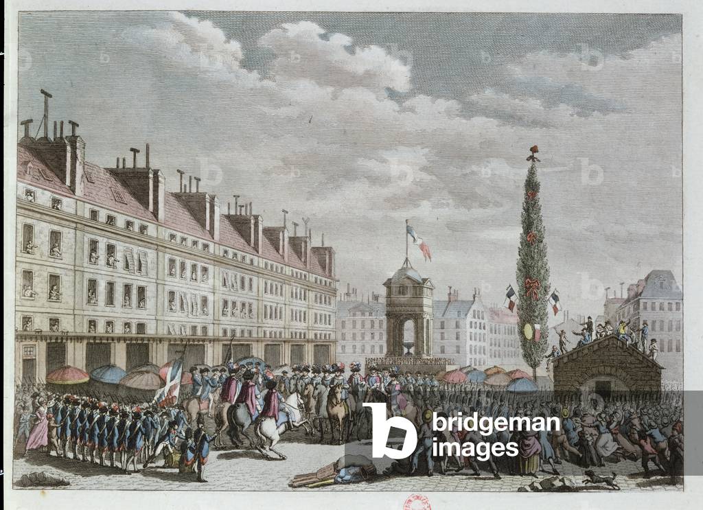 Image of Engraving depicting Declaration of the Constitution, 1791 by French Artist