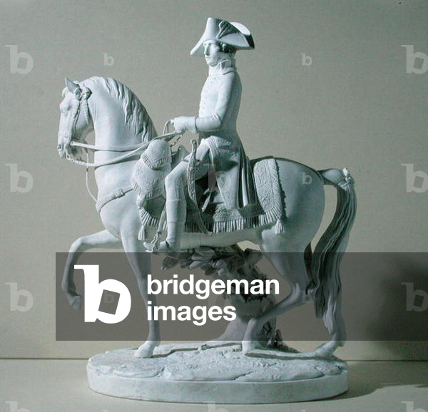 Equestrian Statuette of Napoleon I (1769-1821), early 19th century (biscuit porcelain)