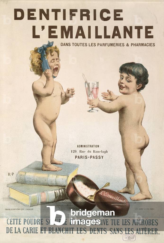 Advertisement for 'L'Emaillante Dentifrice', 1892 (colour litho)