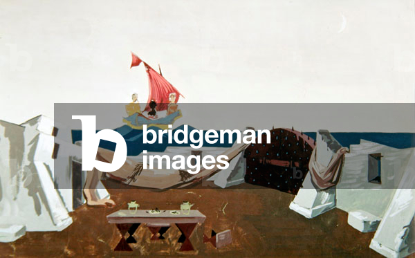 Décor for 'Le Soulier de Satin' by Paul Claudel, 1943 (gouache on paper)