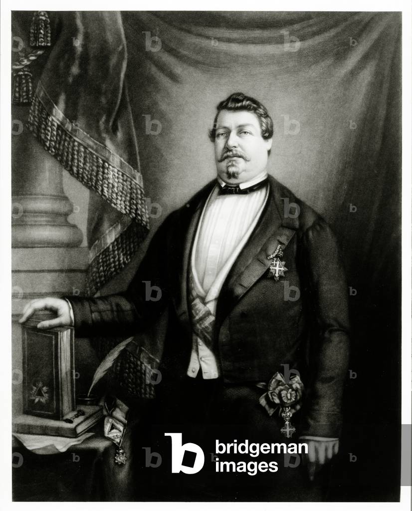 Prince Lucien Murat as Grand Master of the Grand Orient de France, c.1855 (oil on canvas)