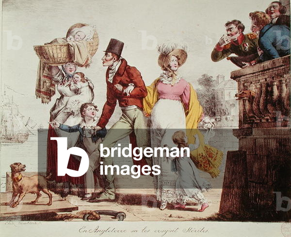 'In England, we thought they were sterile' (coloured engraving)
