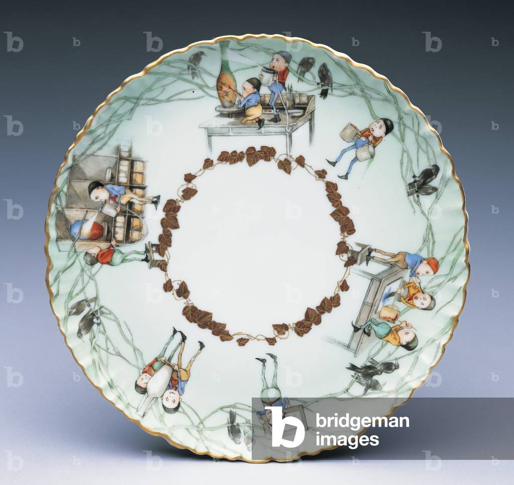 Plate: Decorating Pottery at Rookwood, 1887-98 (porcelain)