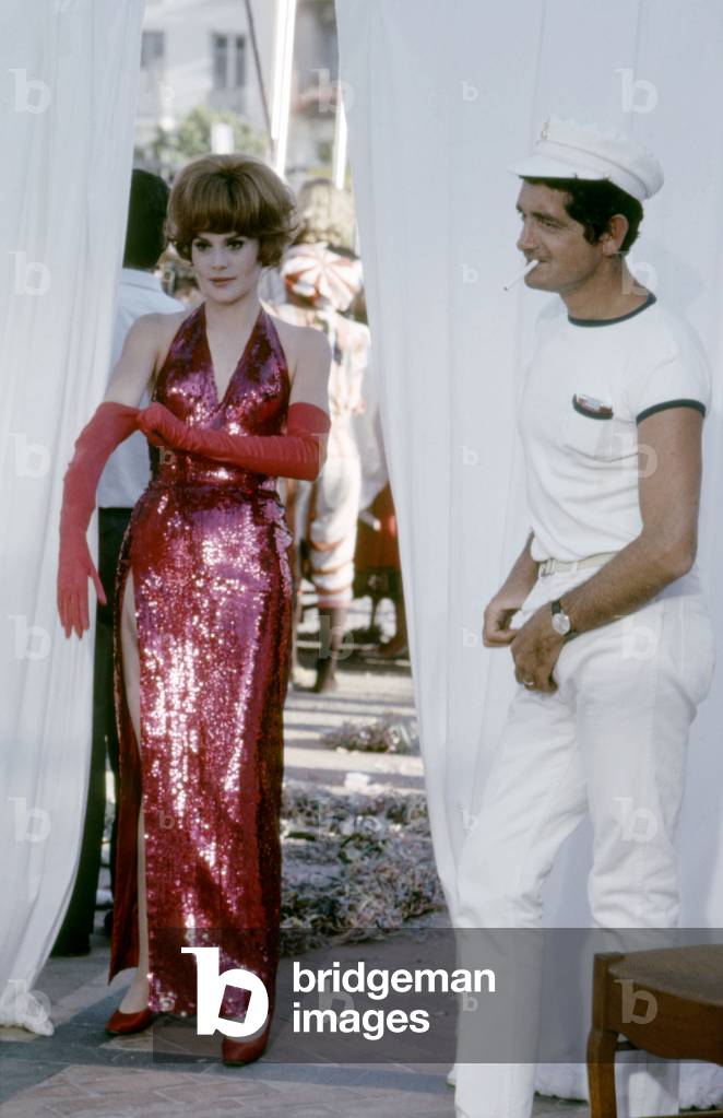 Frtancoise Dorleac and Le realisateur Jacques Demy on the shooting of the film Les demoiselles de Rochefort 1967