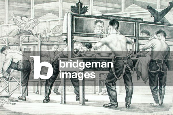 Oh Reveille, 1942 (pencil on paper)