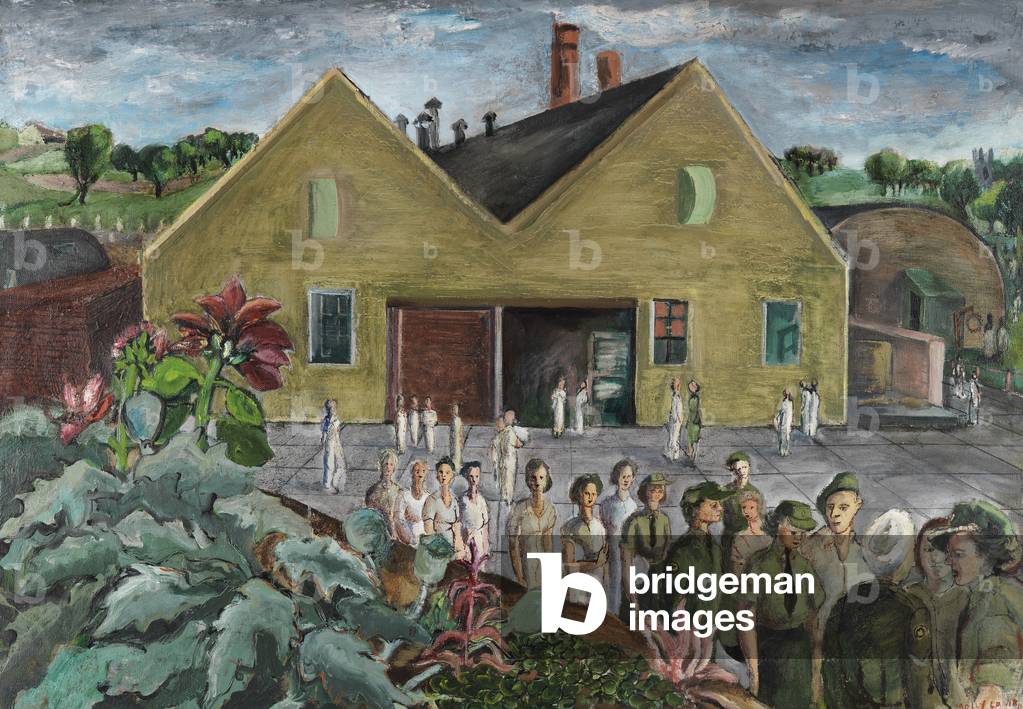 #1 Static Base Laundry, 1945 (oil on canvas)