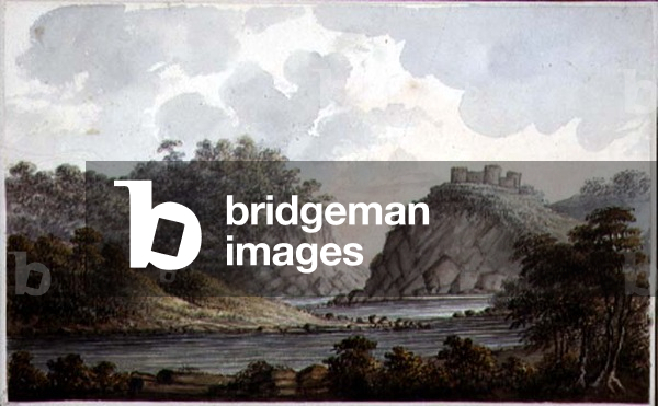 Landscape with a Ruined Castle, c.1825 (w/c on paper)