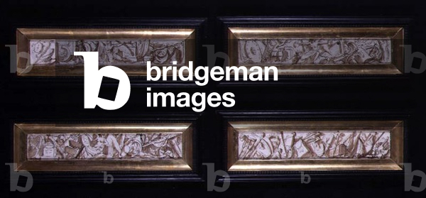 Four Neo-Classical Friezes (pen & brown ink with wash on paper)