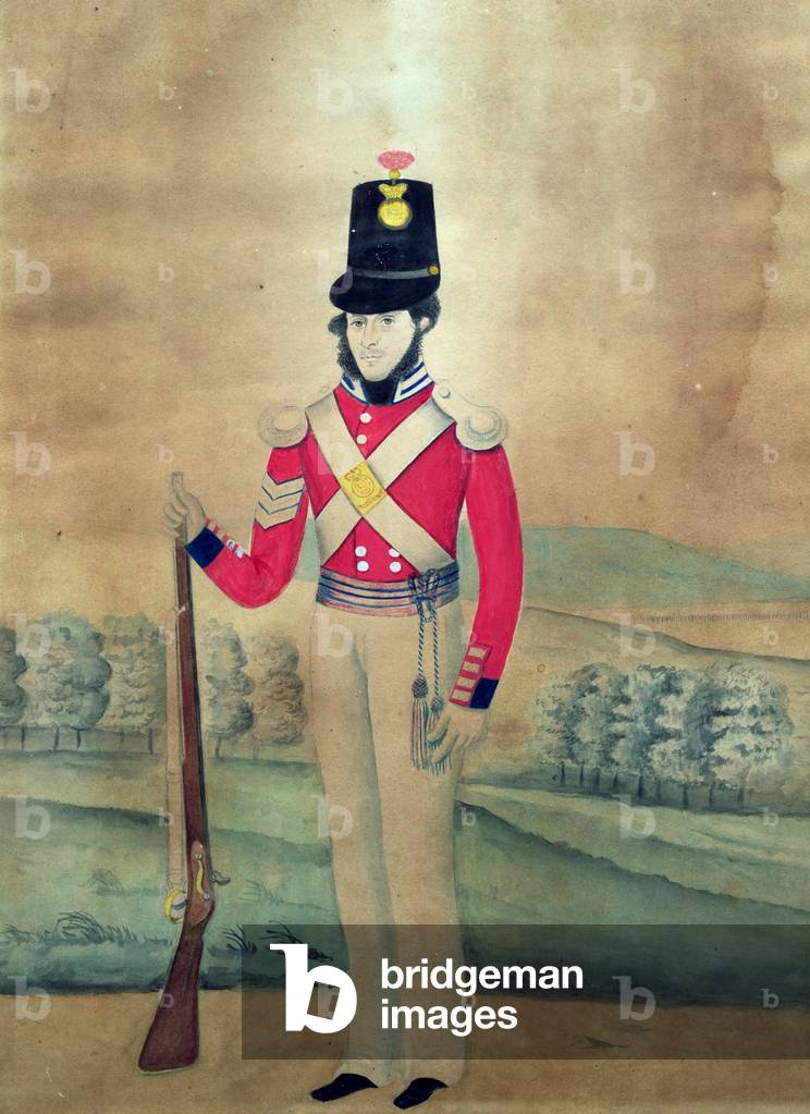 Sergeant, British Army, c.1815 (w/c on paper)
