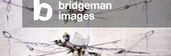 Nautical Cartouche Design with a Parrot, c.1800 (w/c on paper)