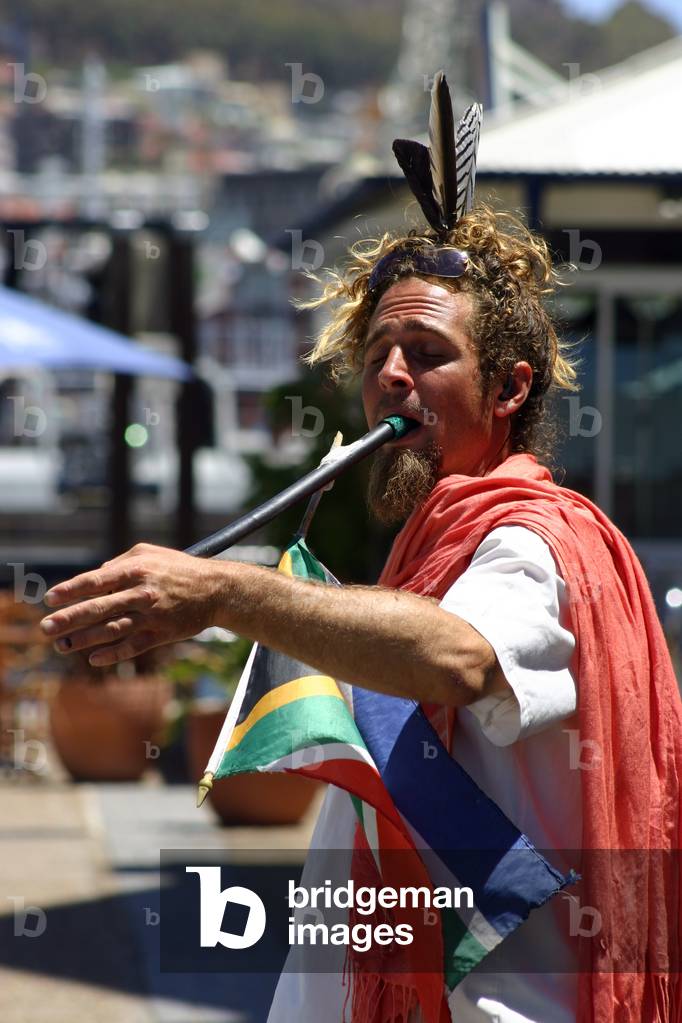 A street busker