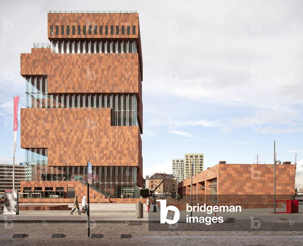 View of Museum aan de Stroom, by Neutelings-Riedijk Architecten, Antwerp, Belgium (photo)