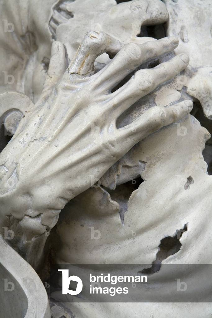 Flayed, or The Skeleton, detail (stone)