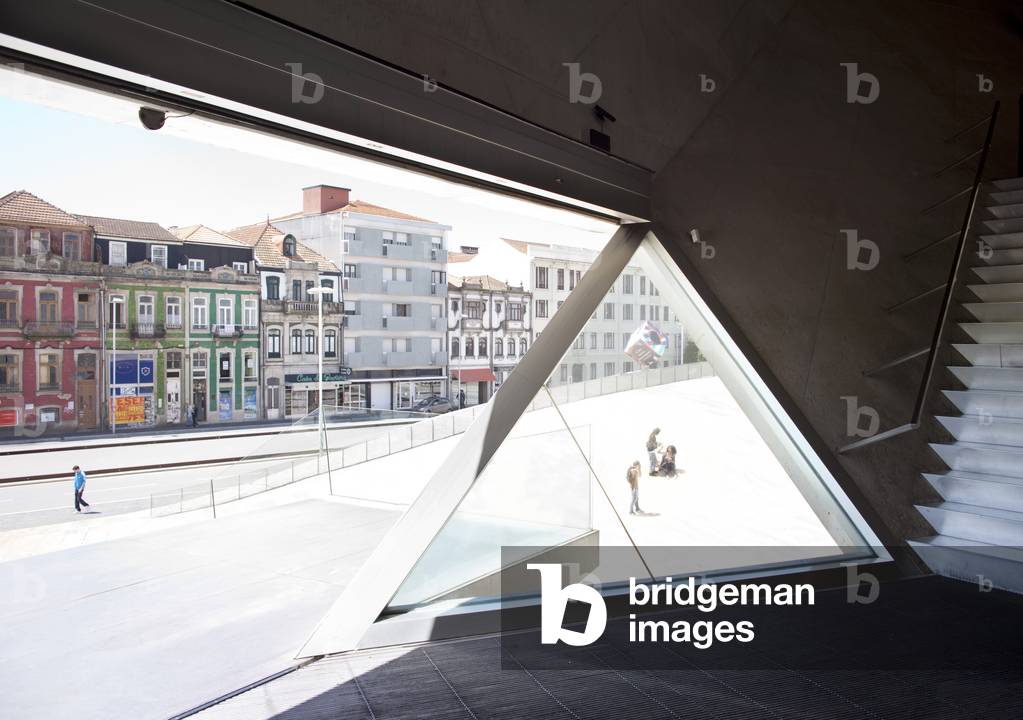 Interior of Casa da Musica, designed by Rem Koolhaas OMA, Porto, Portugal (photo)