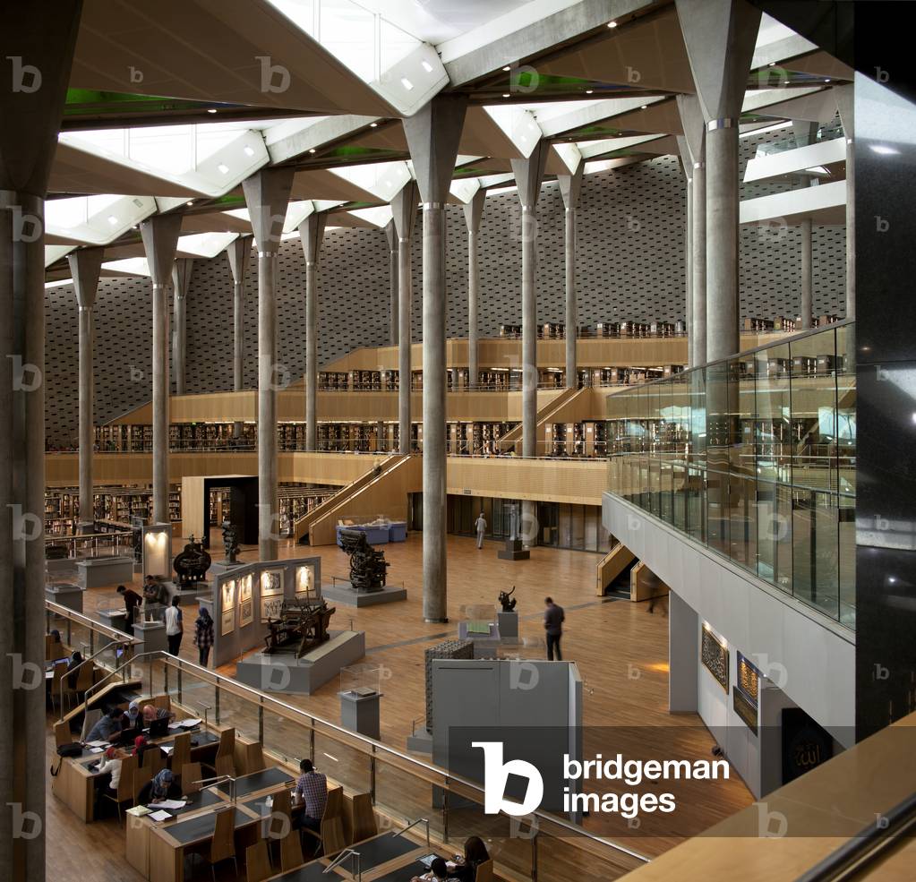Bibliotheca Alexandrina. Snøhetta Architects. Alexandria, Egypte. (photo)